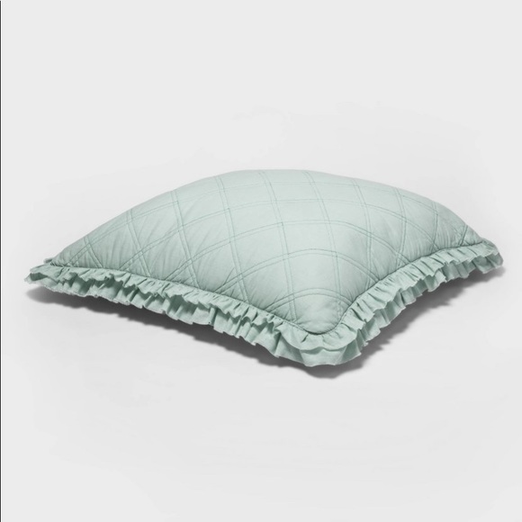 Euro Vintage Washed Ruffle Throw Pillow - Picture 3 of 4